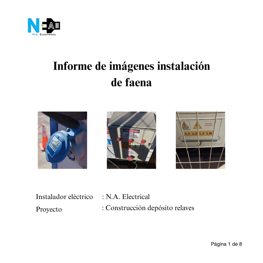 Normalización y certificación de Instalación eléctrica trifásica